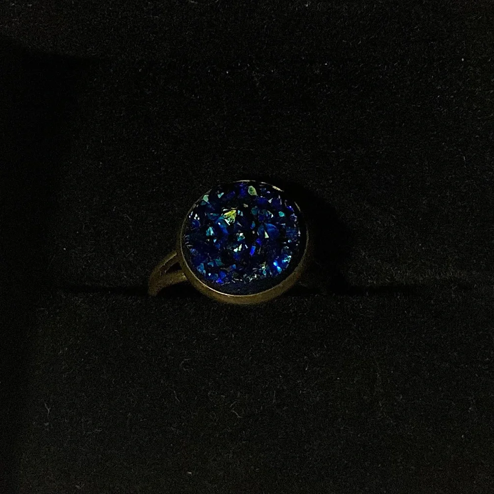 N/A blue faux